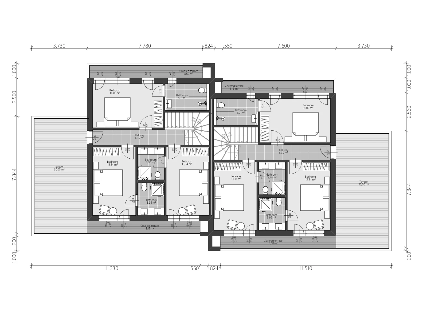 Grundrisse Doppeleinfamilienhaus 2